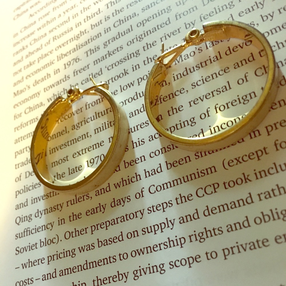 Vintage Monet Hoops.